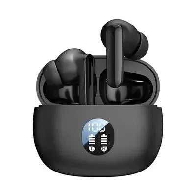 Wireless Earbuds with Charging Case Black Bluetooth 5.3