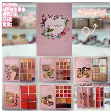 Mocallure 5-in-1 Makeup Book Palette with FREE Brush Set