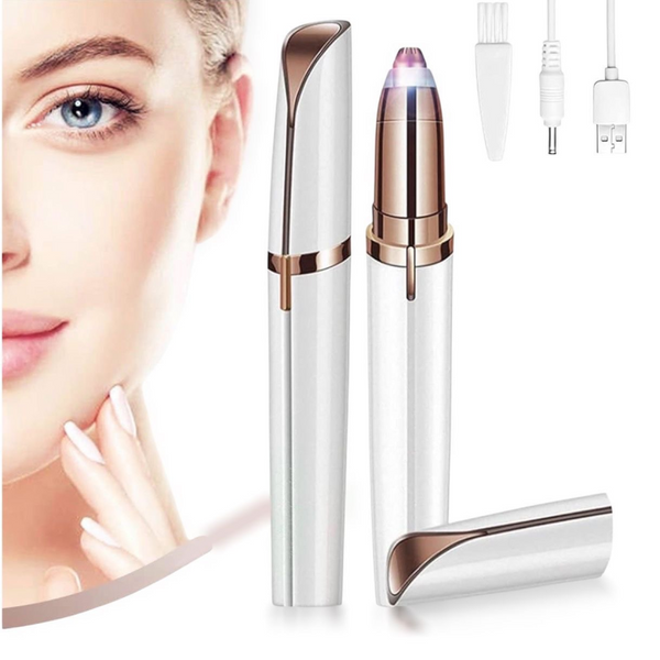 Eyebrow Trimmer White Color Flawless Rechargeble