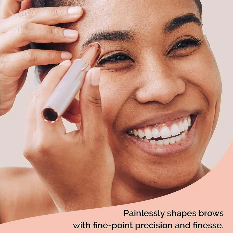 Eyebrow Trimmer White Color Flawless Rechargeble